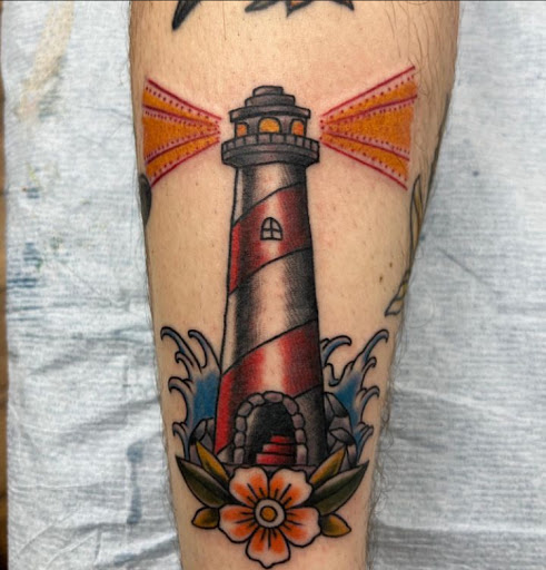 Explore small dog tattoos ideas, creative tattoo ideas in Twentynine Palms, available at No Mans Land Tattoo