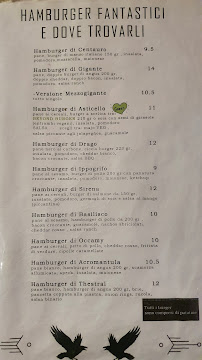 Menu / carte de Binario Magic Pub à Palazzago