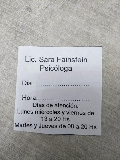Lic. Sara Fainstein