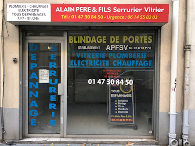 alain pere et fils serrurier vitrier à Clichy