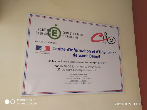 C.I.O Centre d'information d'orientation à Saint-Benoît