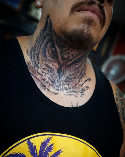 Explore left arm tattoo ideas, creative tattoo ideas in Corcoran, available at La Raza Tattoo 2