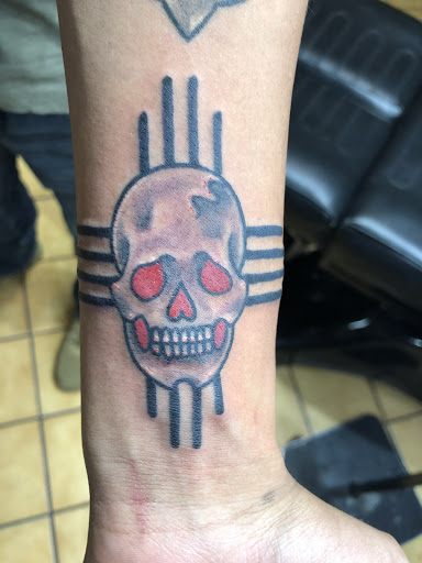 Explore nike tattoo ideas, creative tattoo ideas in Taos, available at Muerte Tattoo Taos