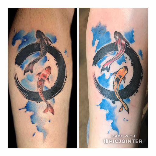 Explore men shoulder tattoo ideas, creative tattoo ideas in Williamsburg, available at Relentless Ink