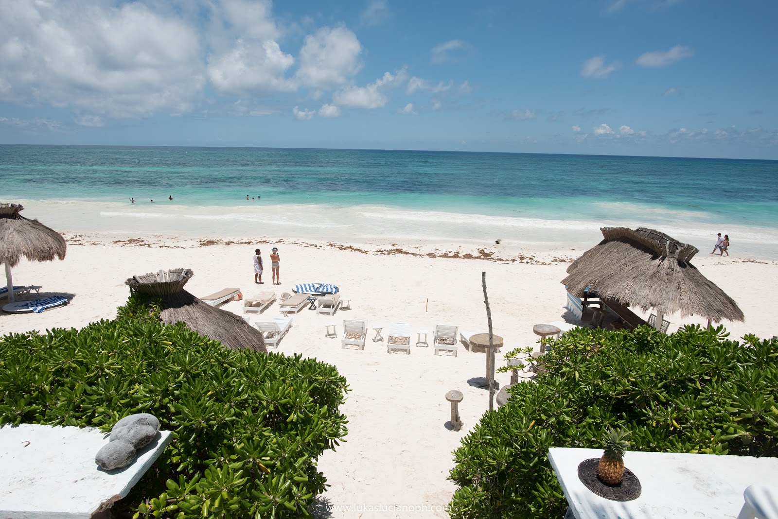 Foto di Spiaggia di Tulum II con dritto e lungo