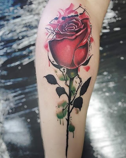 Explore tattoo ideas for guys calf, creative tattoo ideas in Port Charlotte, available at Black Sails Tattoo