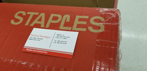 Office Supply Store «Staples», reviews and photos, 7560 Commons Blvd, Victor, NY 14564, USA