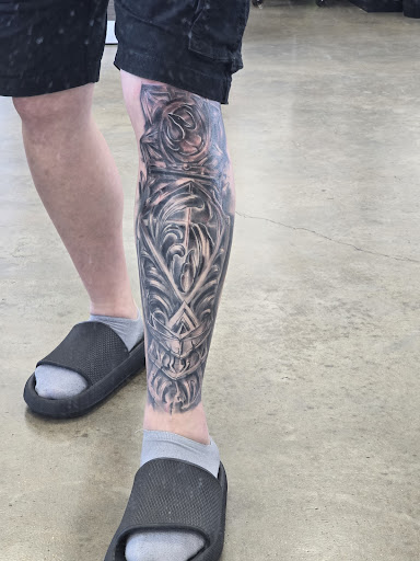 Explore side of neck tattoo ideas, creative tattoo ideas in Maryland Heights, available at Thirteen Roses Tattoo & Aesthetics
