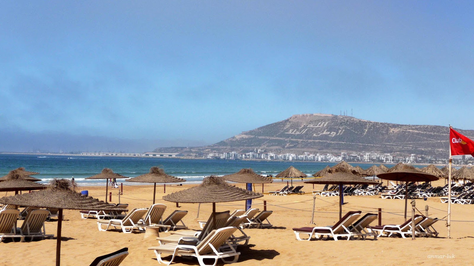 Foto van Agadir Strand en de nederzetting
