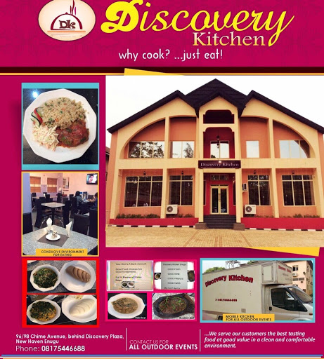 Discovery kitchen, 96/98 Chime Ave, New Haven, Enugu, Nigeria, Italian Restaurant, state Enugu