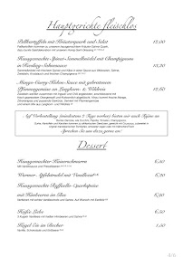 Carte du PWV Hütte Food Department à Steinbach am Donnersberg