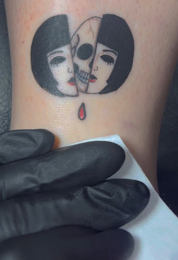Explore cool small face tattoo ideas, creative tattoo ideas in Lavonia, available at New Moon Tattoo LLC