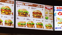 Restauration rapide Burger King à Trélissac (la carte)