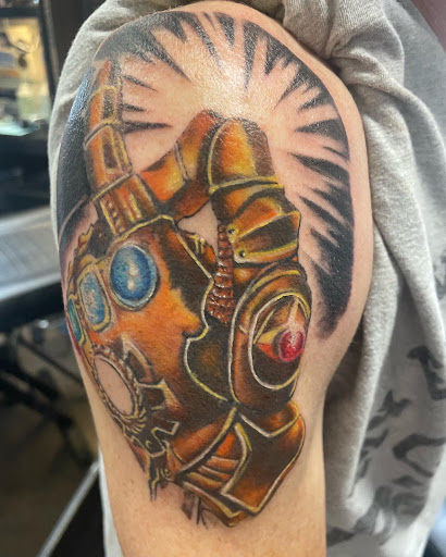 Explore guy side tattoo ideas, creative tattoo ideas in Hernando, available at Watts Studio Tattoos