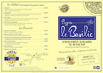Menu / carte de Pizzeria le basilic à Lourdes