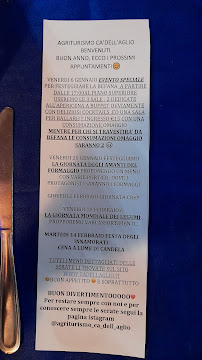Menu du Agriturismo Ca' dell'aglio à Momperone