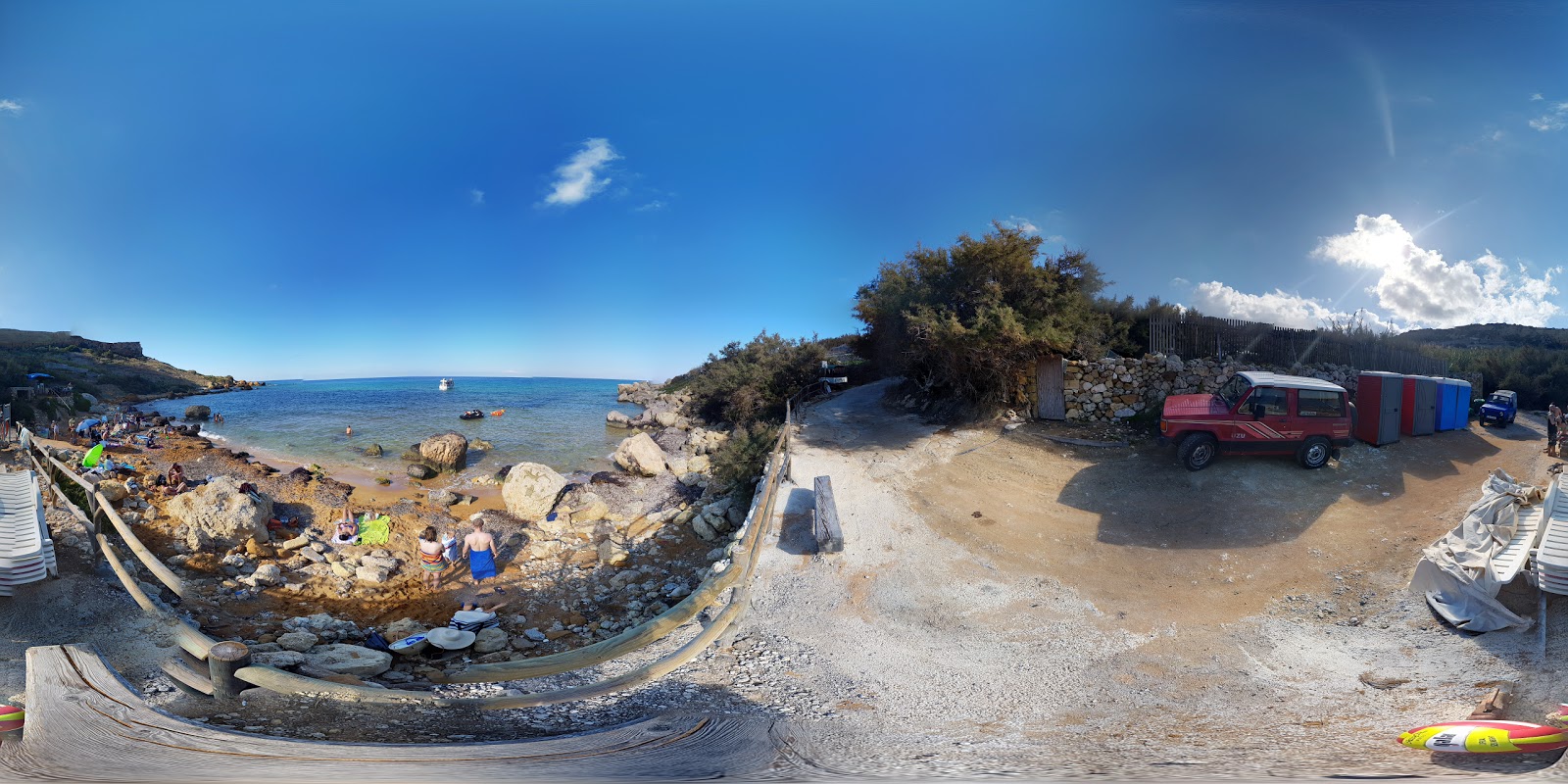 Foto von San Blas Beach und die siedlung