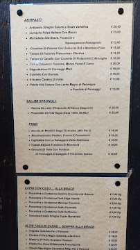 Restaurant Osteria Delle Streghe à Brescia (le menu)