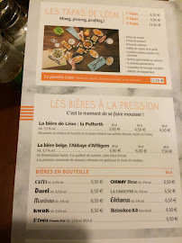 Léon - Troyes à Villechétif menu