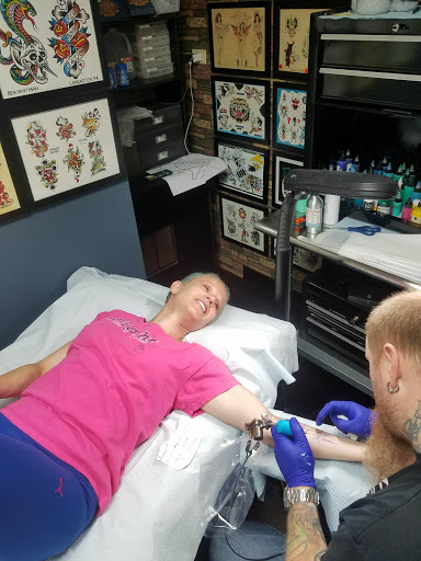 Explore cute girl tattoo ideas, creative tattoo ideas in Libertyville, available at Lucky Seven Tattoo