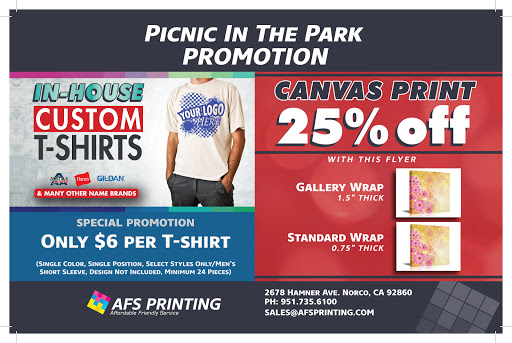 Print Shop «AFS Printing», reviews and photos, 2678 Hamner Ave, Norco, CA 92860, USA