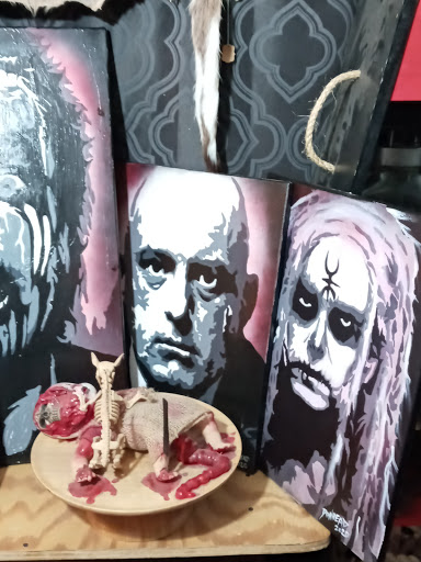 Explore witch broom tattoo ideas, creative tattoo ideas in Muncie, available at Obscura Tattoo shop and Oddity Collective