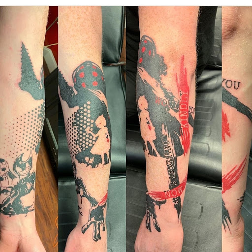 Explore matching tattoo ideas for guys, creative tattoo ideas in Powell, available at Against All Odds Tattoos and Piercings