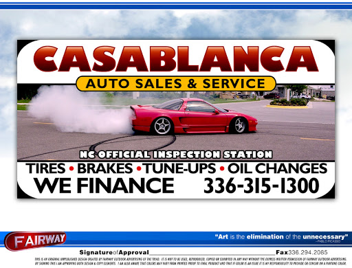 Used Car Dealer «Casablanca Auto Sales & Service Center, Inc.», reviews and photos, 2001 W Vandalia Rd, Greensboro, NC 27407, USA
