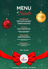 Carte du Ristorante La Ciosà à Chioggia