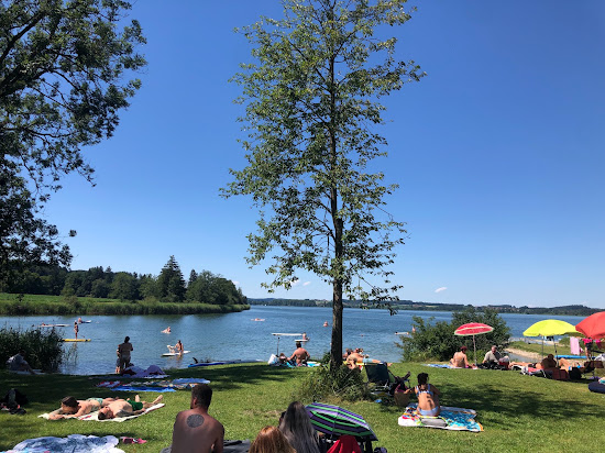 Hundestrand Salzachinsel