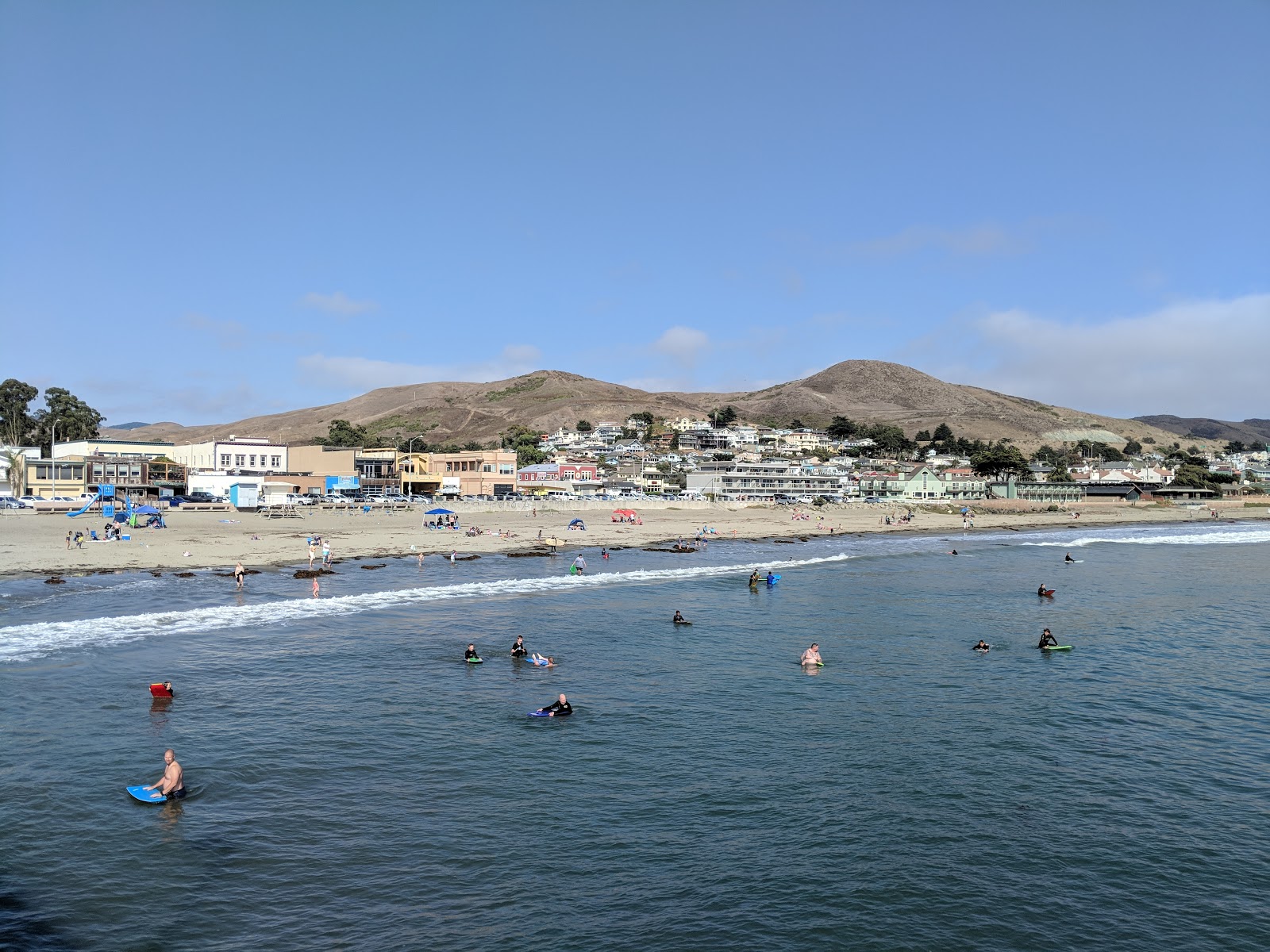 Photo of Cayucos Beach and the settlement