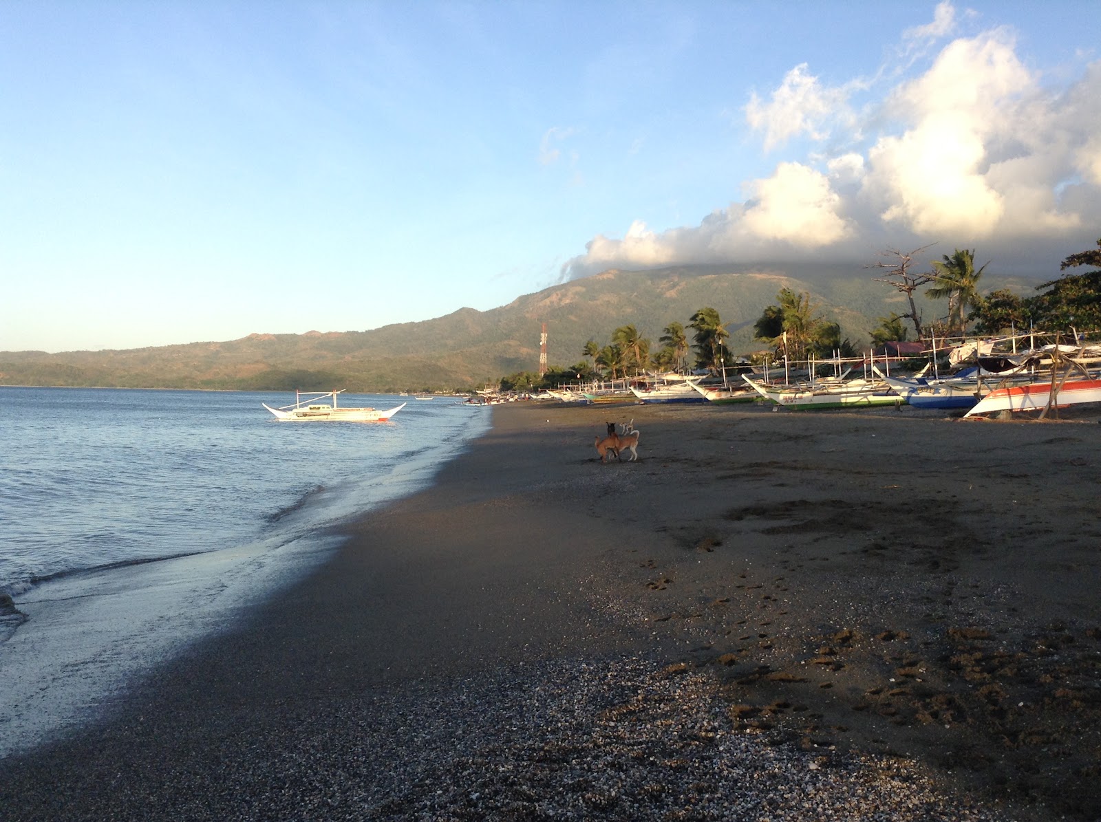 Foto von Paluan Beach mit heller sand & felsen Oberfläche