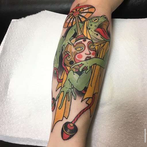 Explore blue jay tattoo ideas, creative tattoo ideas in Stevens Point, available at Black Rabbit Tattooing
