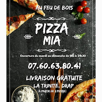 Menu / carte de Pizza mia à La Trinité