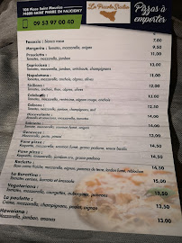LA PICCOLA SICILIA à Saint-Pierre-en-Faucigny menu