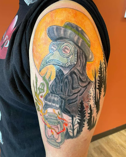 Explore 8 ball tattoo ideas, creative tattoo ideas in Cincinnati, available at Opal Moon Tattoo