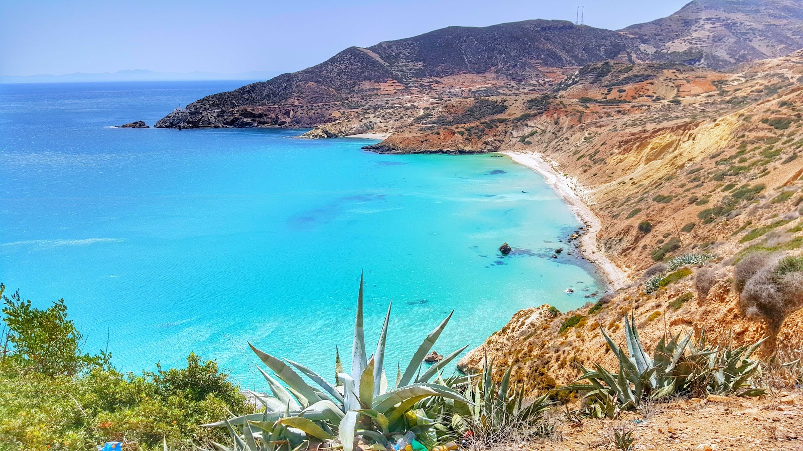 Fotografija Tibouda beach z turkizna čista voda površino