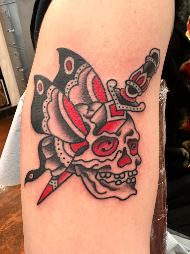 Explore womens sleeve tattoo ideas, creative tattoo ideas in Libertyville, available at Lucky Seven Tattoo