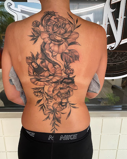 Explore bourbon tattoo ideas, creative tattoo ideas in Kissimmee, available at Ol Skool Tattoos Studio