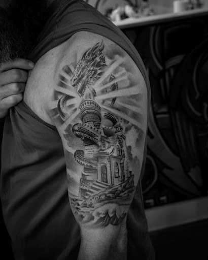 Explore hexagon tattoo ideas, creative tattoo ideas in East Stroudsburg, available at Faimeouz Ink