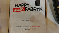 Restaurant LA FABRYK GRENOBLE à Grenoble - menu / carte