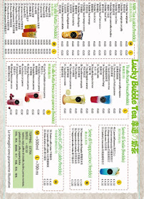 Menu du Bar Carlotta & Lucky Bubble Tea à Vigliano Biellese