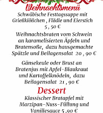 Gaststätte Feierabend à Lichtenstein menu