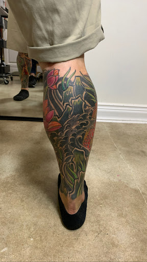 Explore christian tattoo sleeve ideas, creative tattoo ideas in Miami, available at Bonsai Mike Tattoos