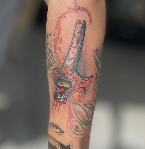 Explore religious tattoo ideas for men, creative tattoo ideas in Peoria, available at Modern Ink Tattoo