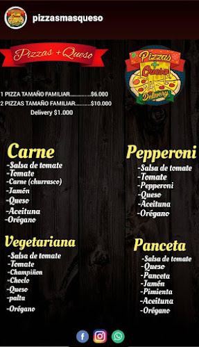 Opiniones de Pizzas Más Queso en Melipilla - Pizzeria