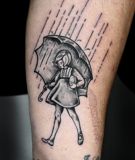 Explore sheet music tattoo ideas, creative tattoo ideas in Saint Petersburg, available at Phoebus Tattoos
