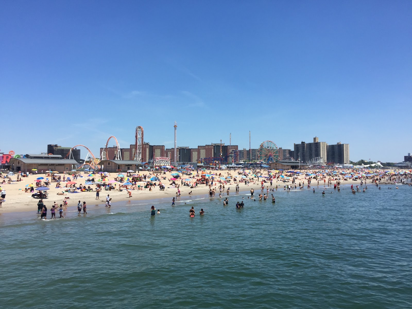 Photo of Coney Island Beach with long straight shore