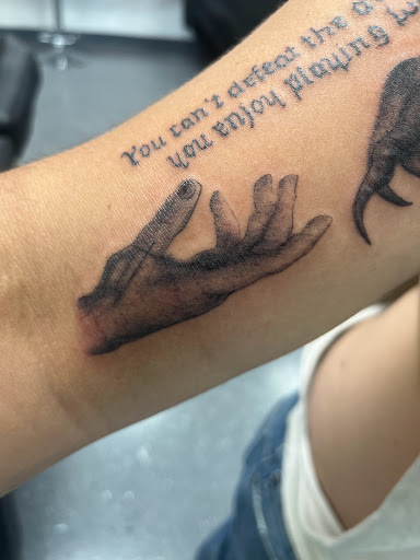 Explore skydive tattoo ideas, creative tattoo ideas in La Vista, available at InkedUp Needles