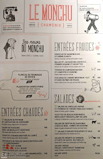 Le Monchu Restaurant Savoyard à Chamonix à Chamonix-Mont-Blanc menu